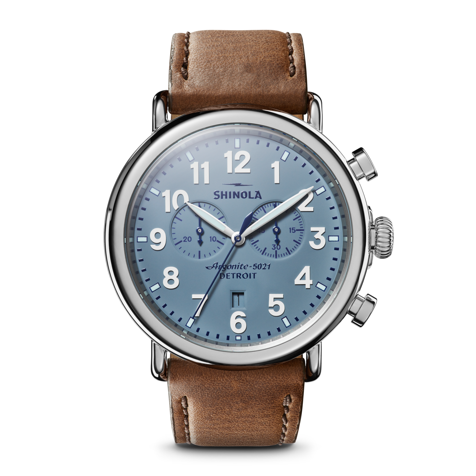 Runwell Chronograph Watch - Slate Blue