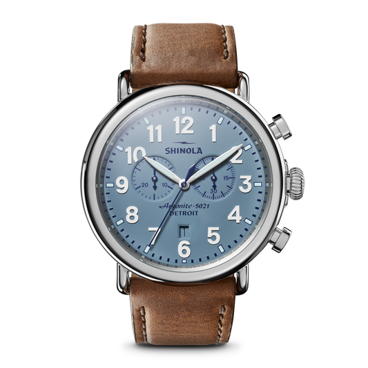 Runwell Chronograph Watch - Slate Blue