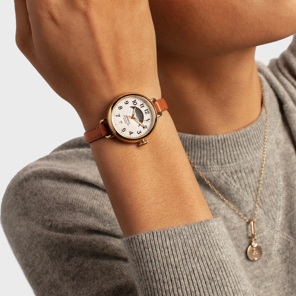 Birdy Moon Phase Watch - White