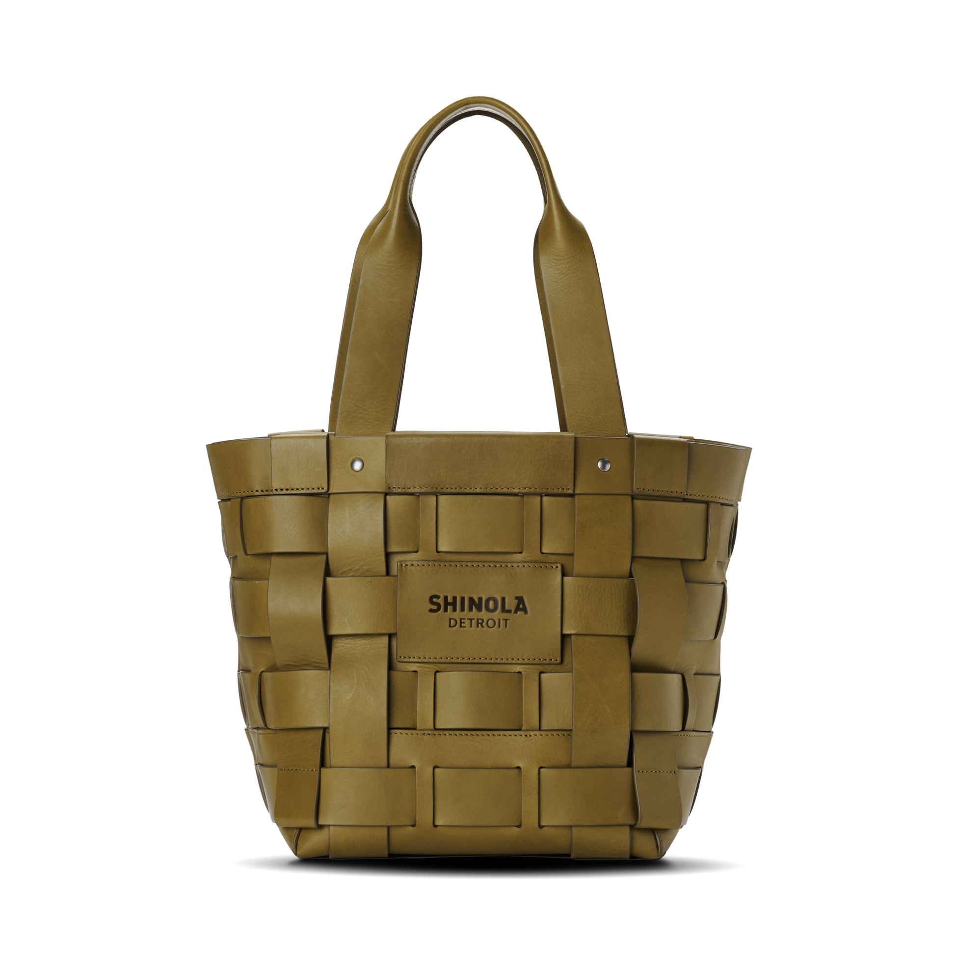 Medium Bixby Basket Bag - Olive