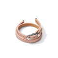 8mm Blush Double Wrap Leather Watch Strap - Blush