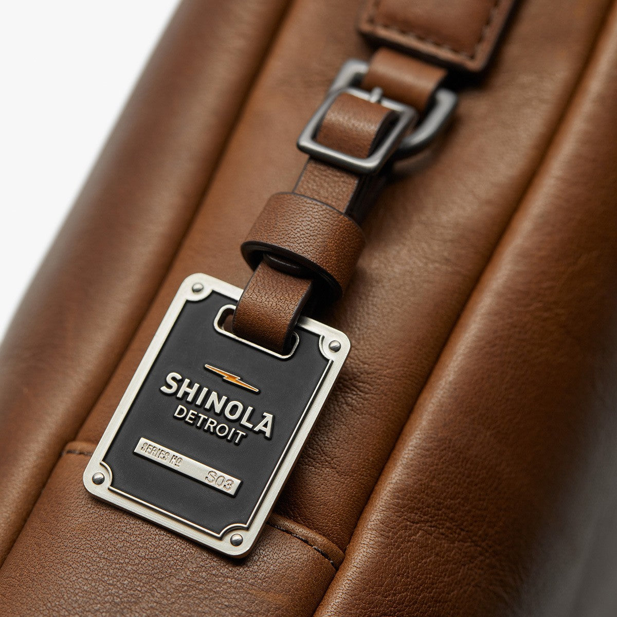 Computer Briefcase - Medium Brown
