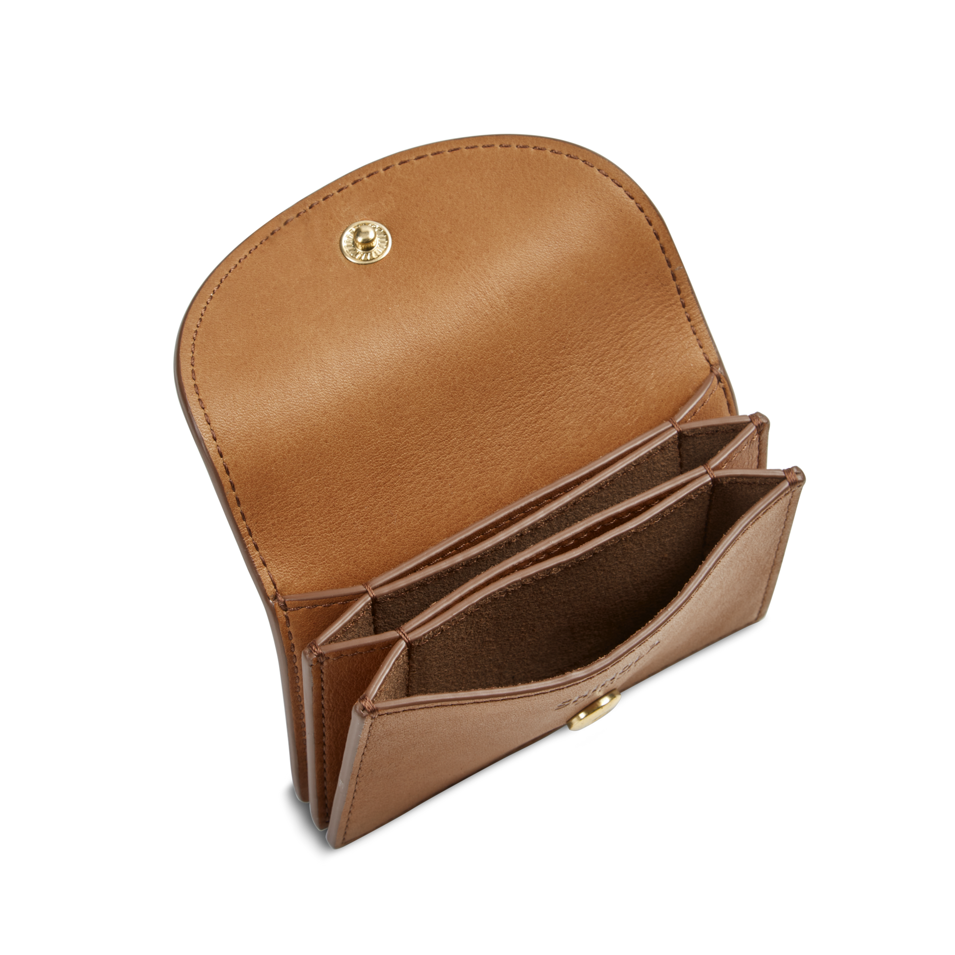 Birdy Accordion Card Holder - Tan