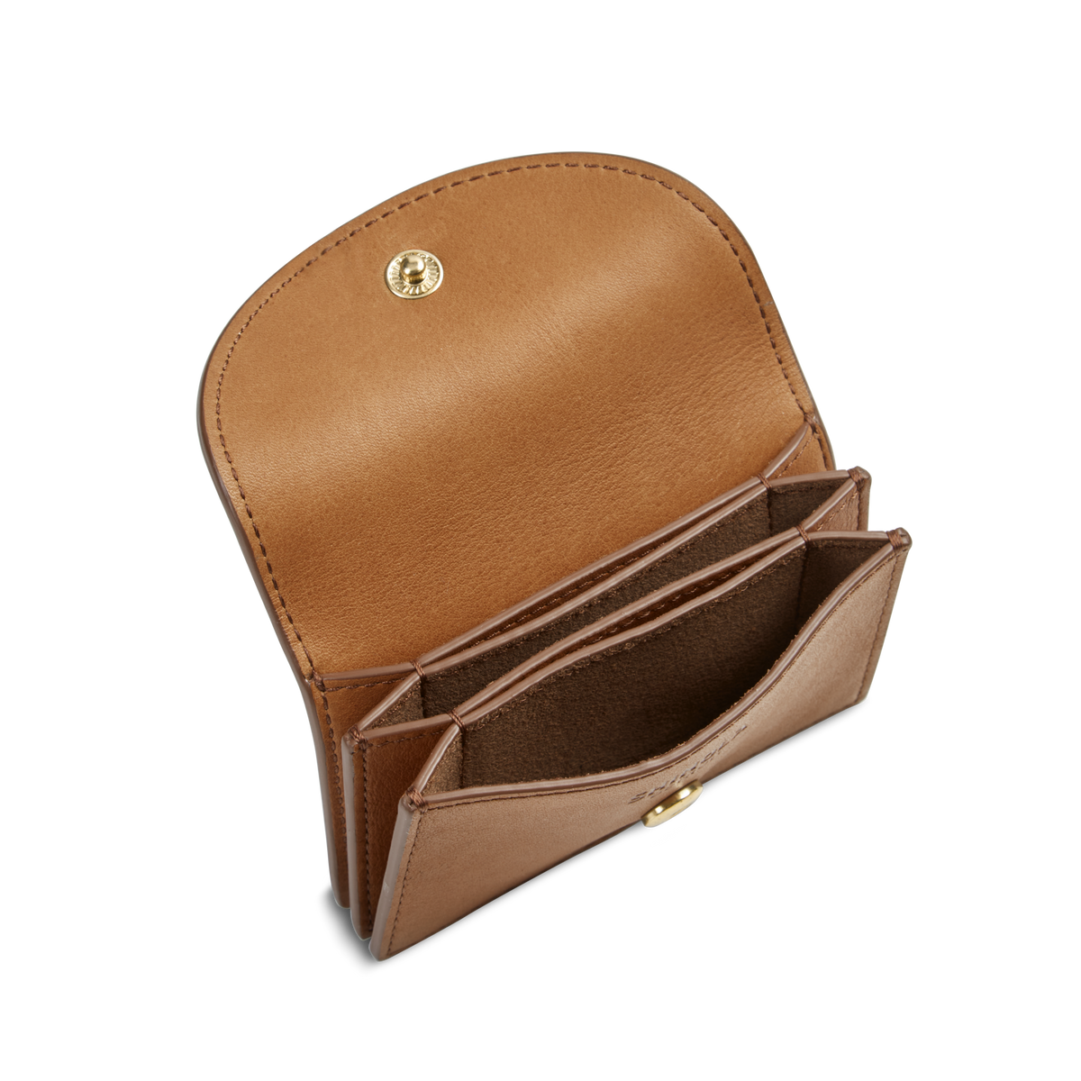 Birdy Accordion Card Holder - Tan