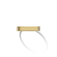 4mm Flat Yellow Gold Band