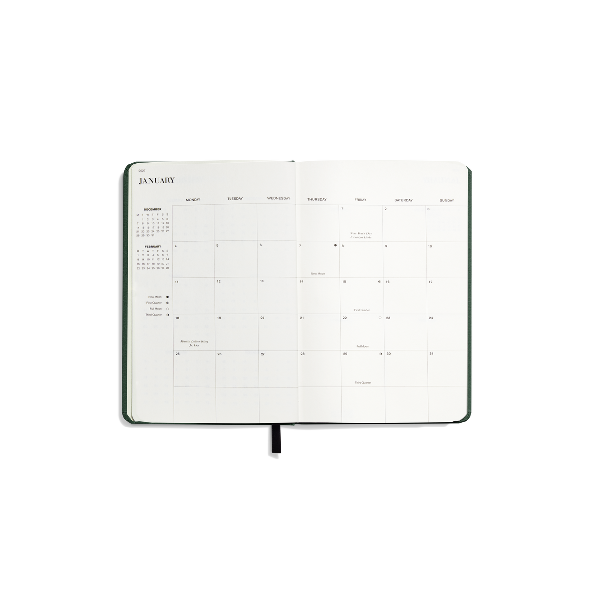 2027 12-Month Runwell Planner - Forest