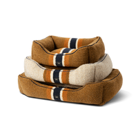Kuddle Dog Bed - Stripe Oat