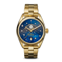 Celestial Derby Watch - Blue Mother of Pearl Diamonds