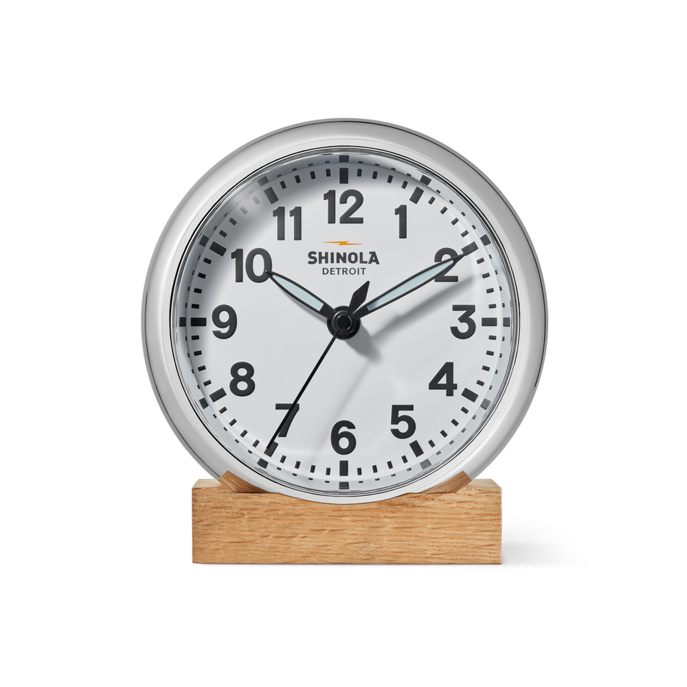 6" Runwell Clock - White