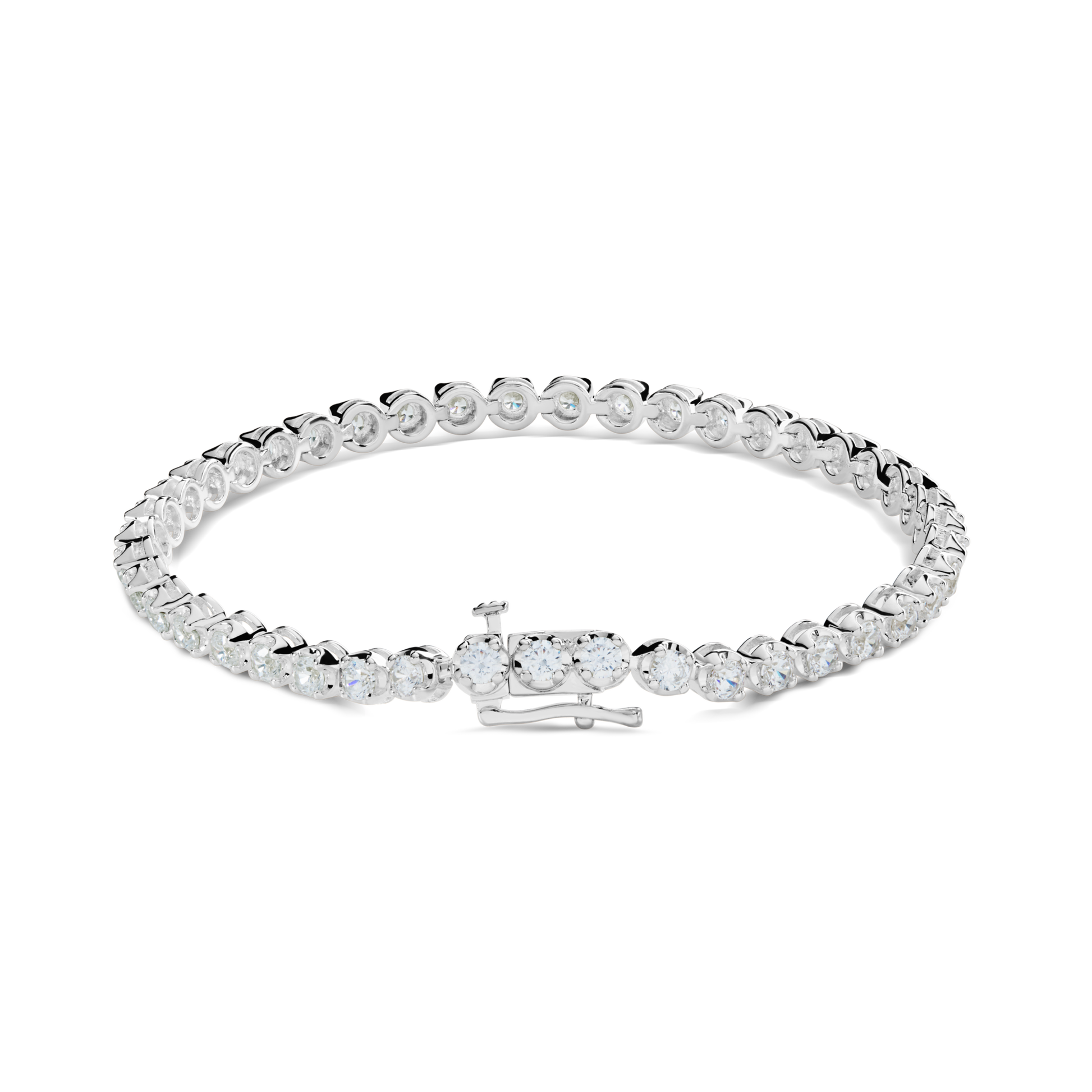 4 Carat Diamond Tennis Bracelet - White Gold