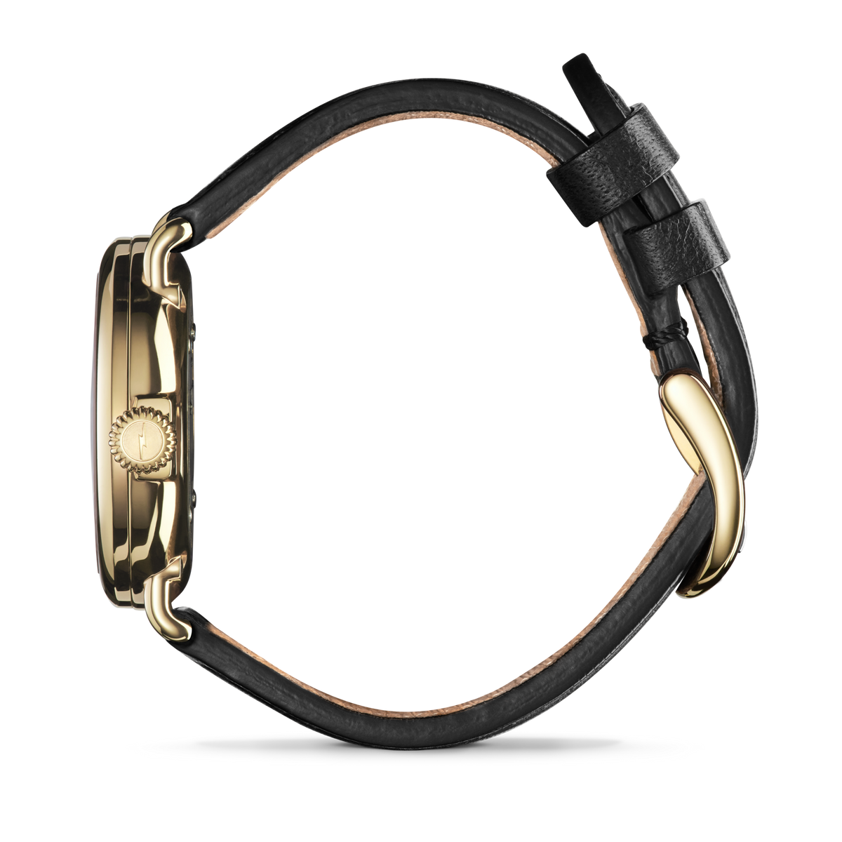 Runwell Watch - MOP Black Leather Strap