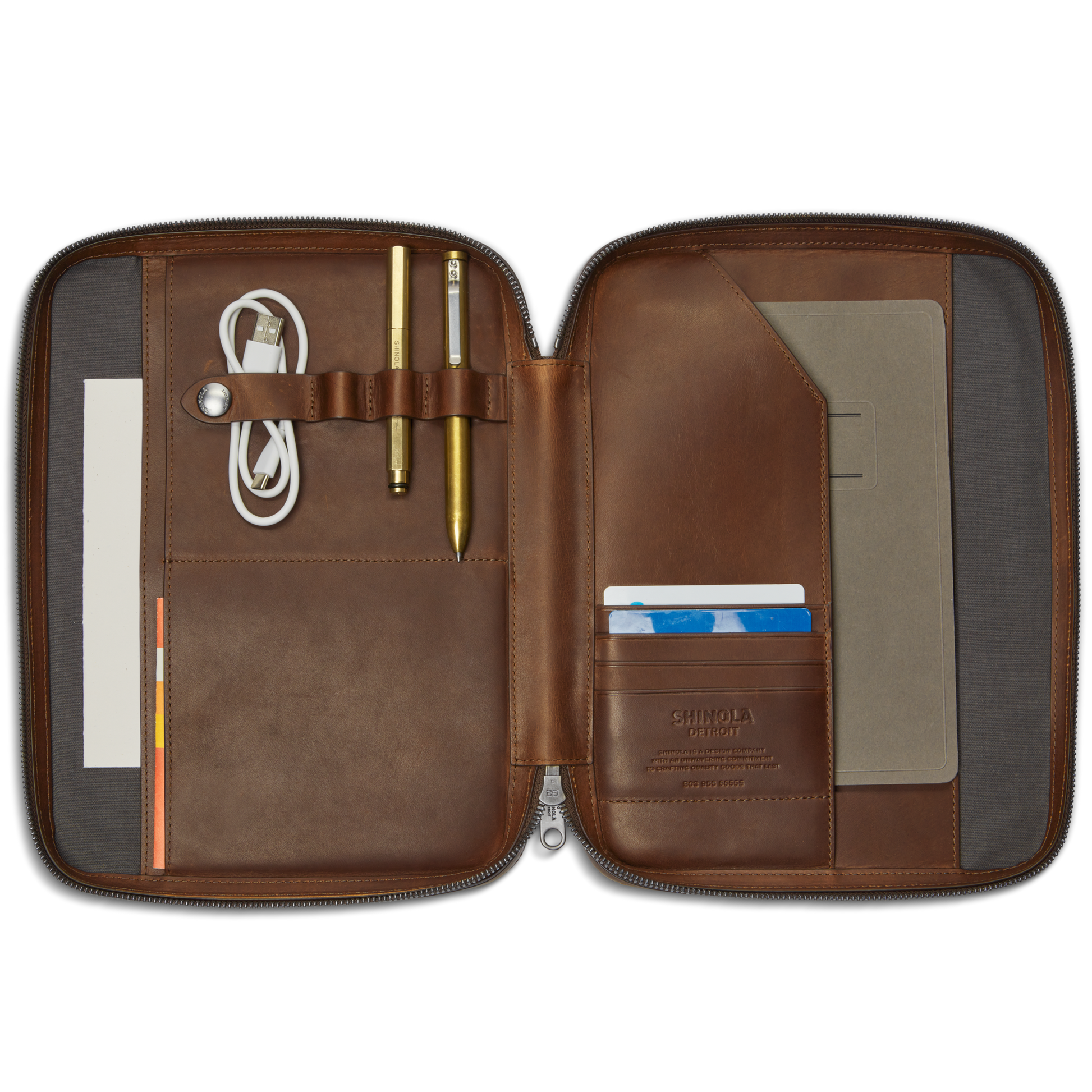 Tech Portfolio - Medium Brown