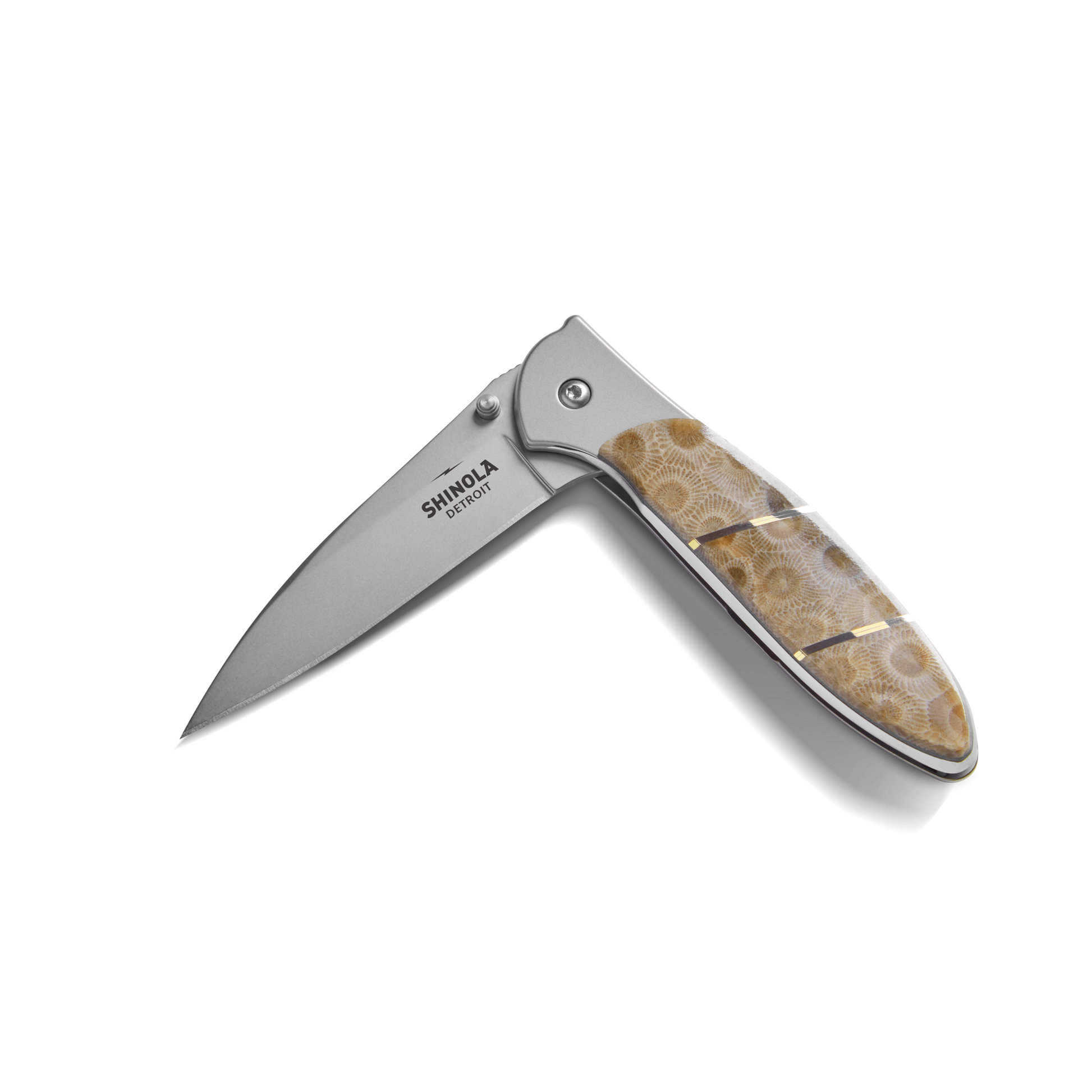 Shinola + Kershaw Petoskey Stone Pocket Knife - Petoskey