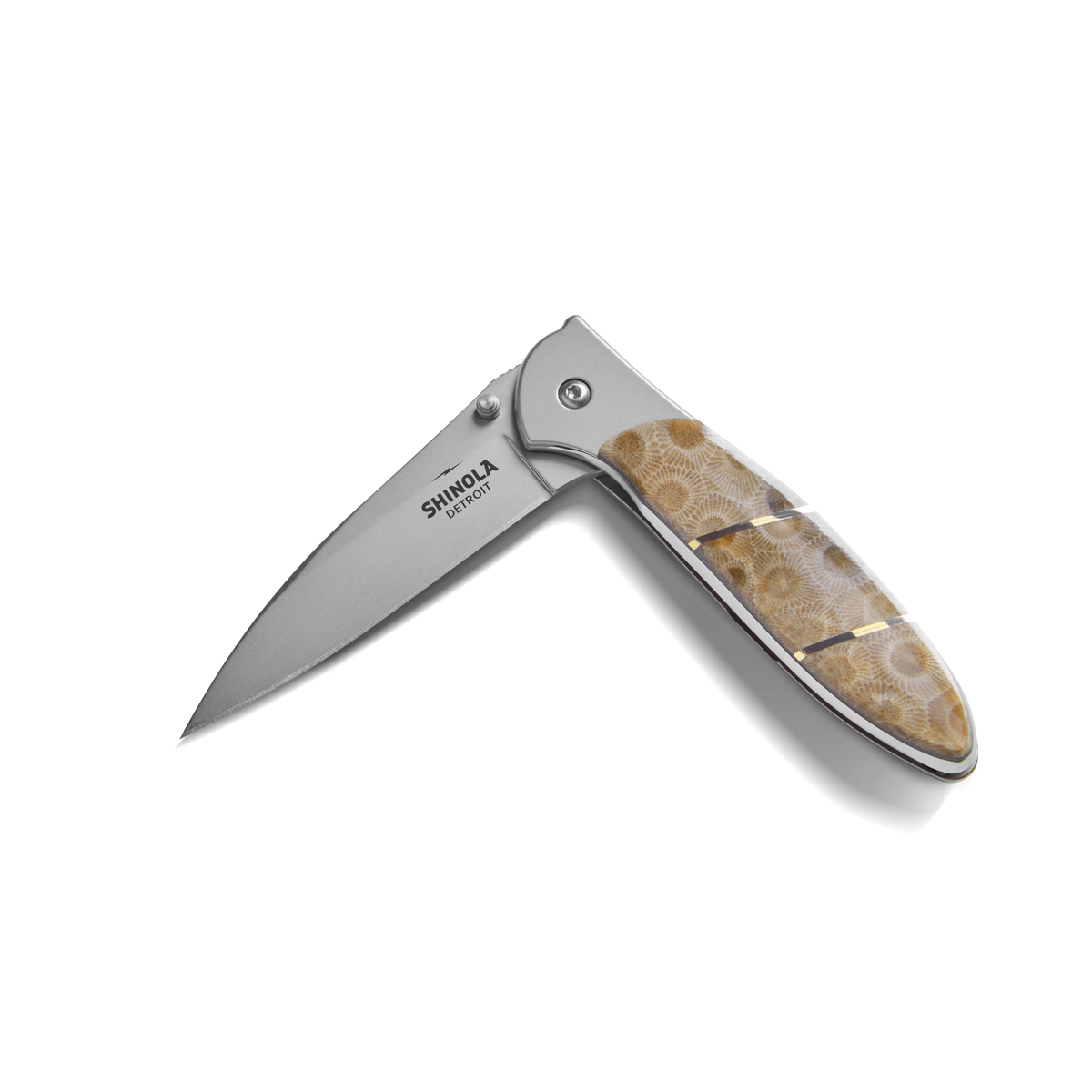 Shinola + Kershaw Petoskey Stone Pocket Knife - Petoskey