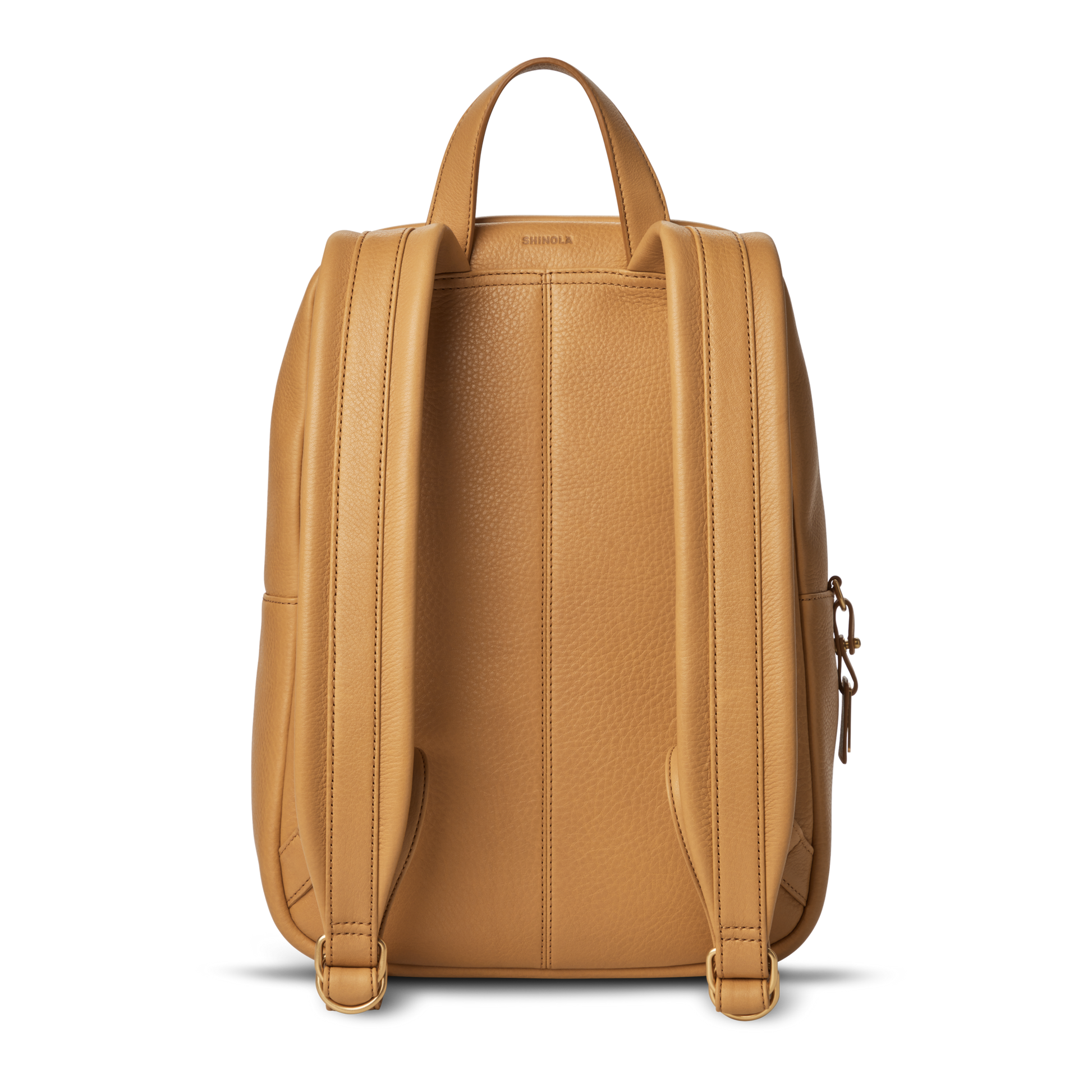 brown leather small backpack mens Shinola | Women's Small Runwell Backpack | Honey