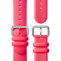 22mm Red Silicone Watch Strap - Red