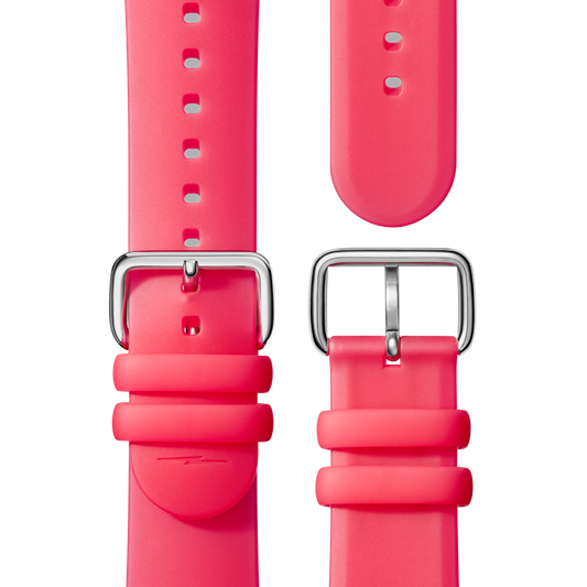 QR Strap: 22/20 Silicone, Sleek Loop, PoSS - Red