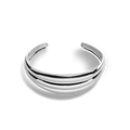 Signature Silver Ribbed Cuff
