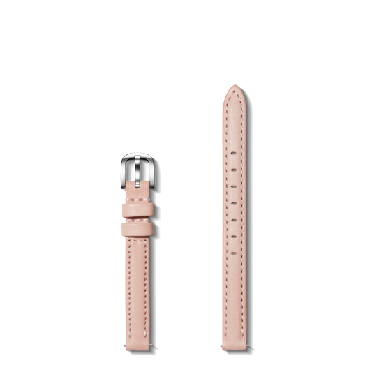 10mm Blush Leather Watch Strap - Blush