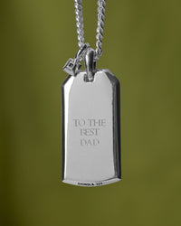 Ribbed Tag Necklace