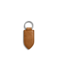 Leather Monogram Key Fob - Tan