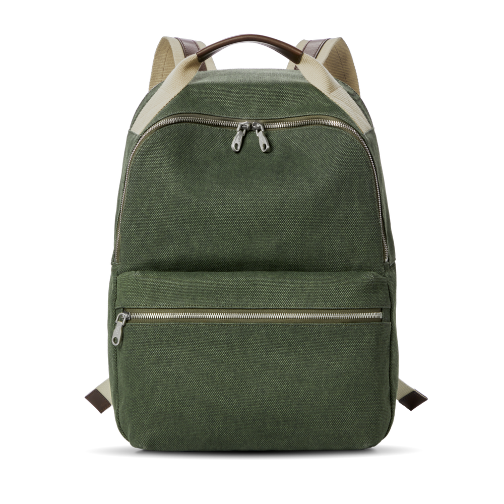 Runwell Canvas Backpack - Olive