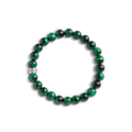 8mm Beaded Tiger's Eye Bracelet - Green Tigers Eye