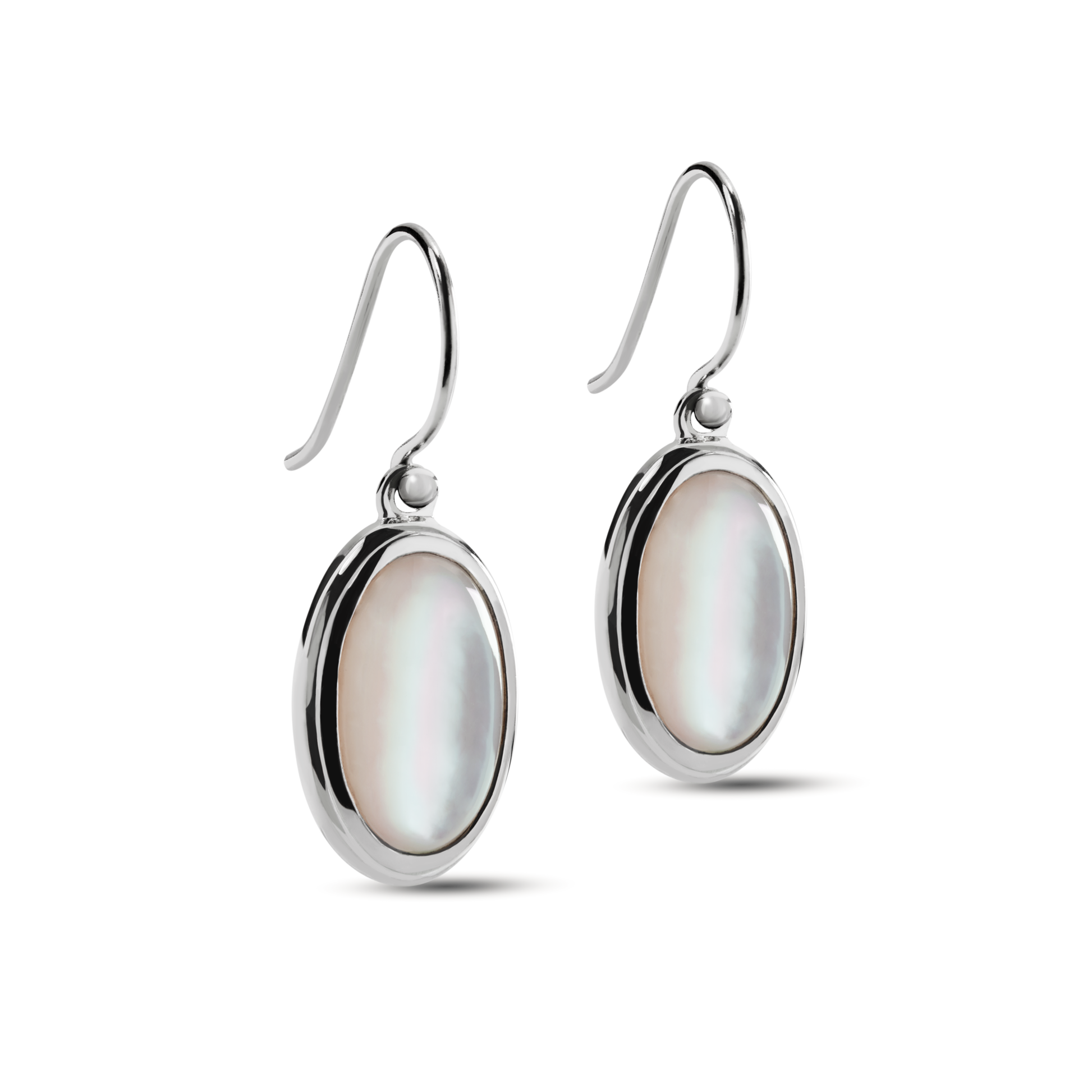 Heirloom Mother Of Pearl Drop Earrings - Sterling Silver