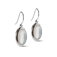 Heirloom Mother Of Pearl Drop Earrings - Sterling Silver