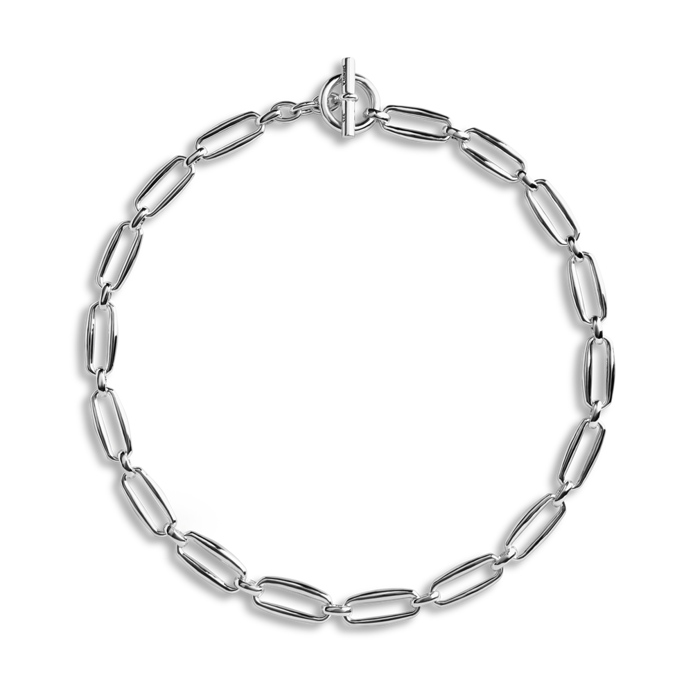 Signature Chunky Link Necklace - Sterling Silver