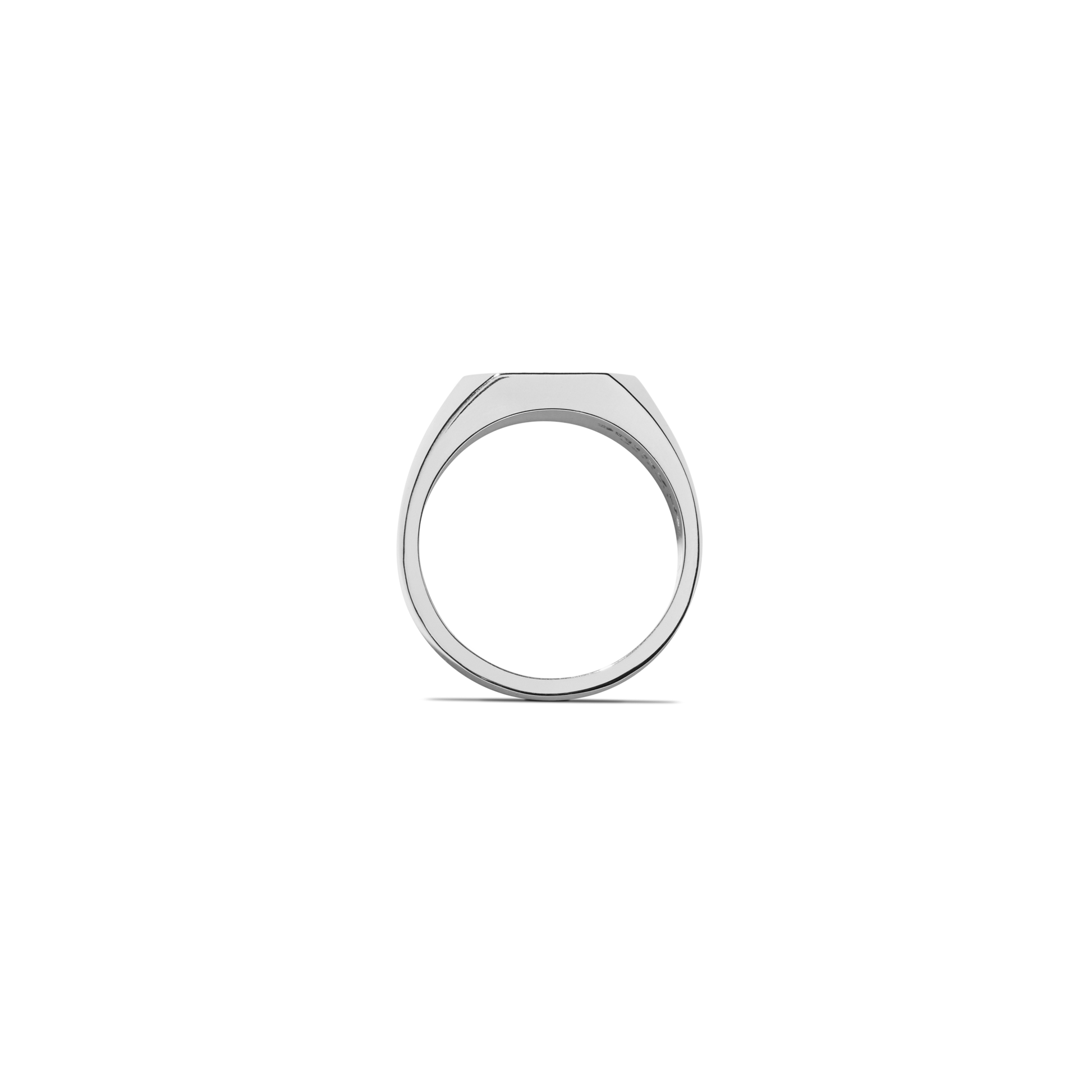 Octagonal Signet Ring - Sterling Silver