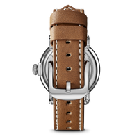 Runwell Watch - White Tan Leather Strap