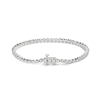 1 Carat 7" Diamond Tennis Bracelet - White Gold