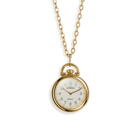 Runwell Watch Pendant Necklace - White
