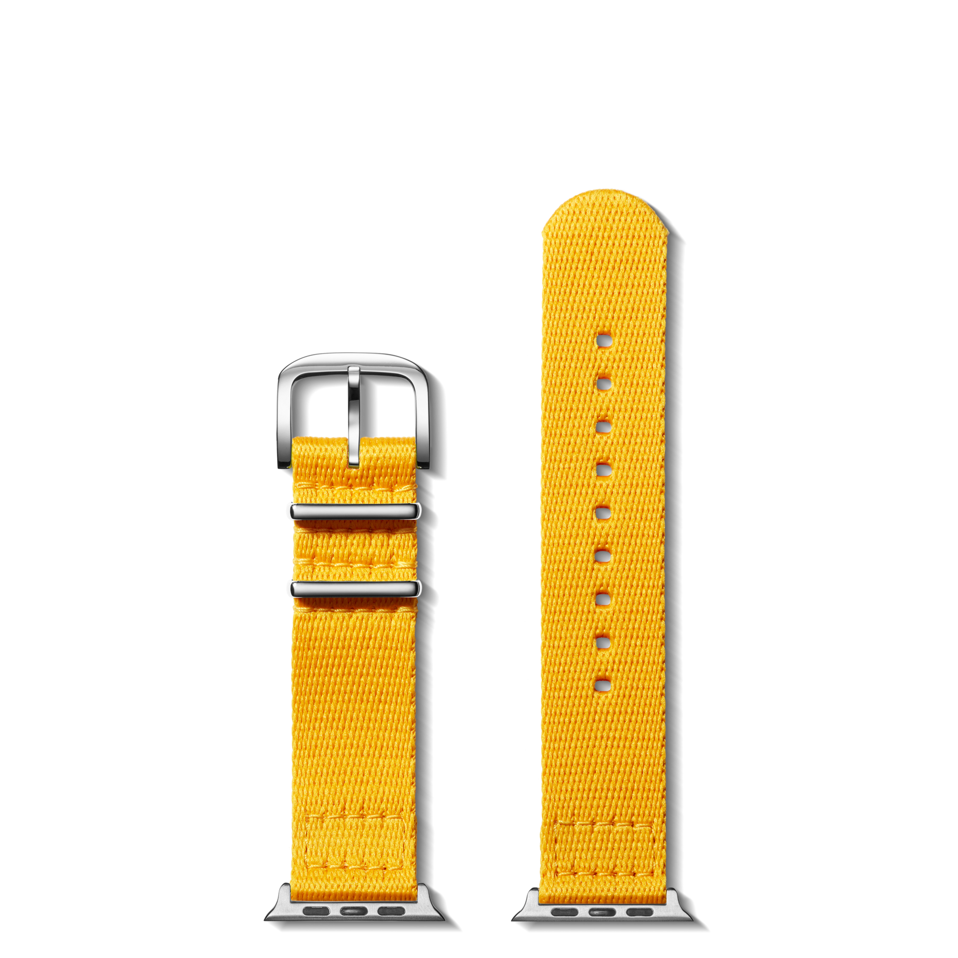 20mm Yellow Split Nylon Apple Watch Strap - Yellow
