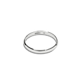 2mm Round White Gold Band