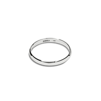 2mm Round White Gold Band