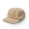 Corduroy Embroidered 6-Panel Hat - Stone