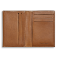 Folded Card Holder Wallet - Tan