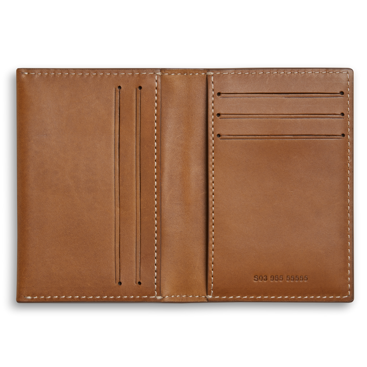 Folded Card Holder Wallet - Tan