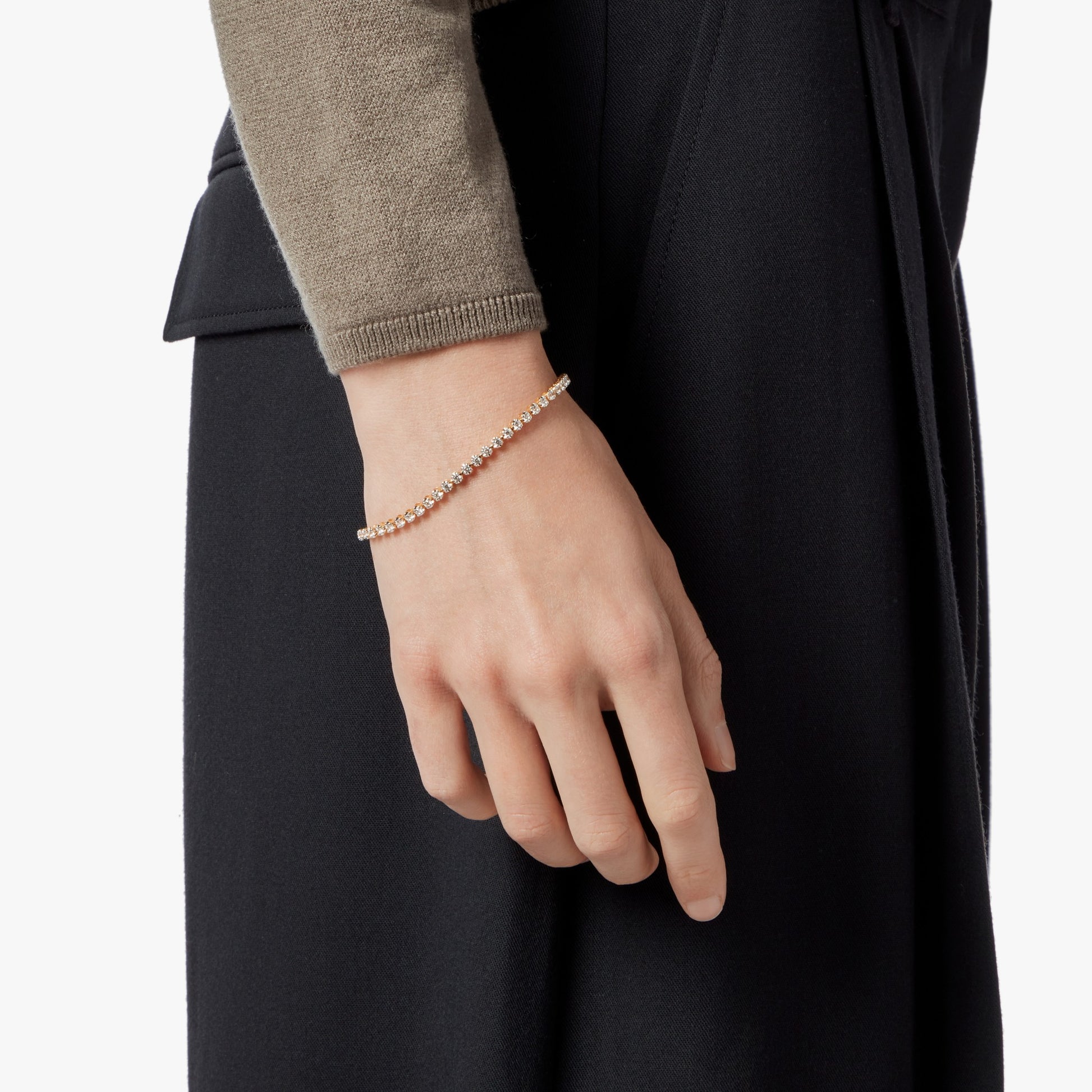 1.84 Carat 6.5" Diamond Tennis Bracelet - Yellow Gold