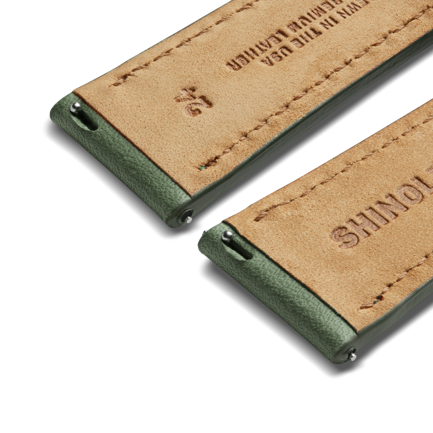 24mm Tangerine Leather Watch Strap - Tangerine