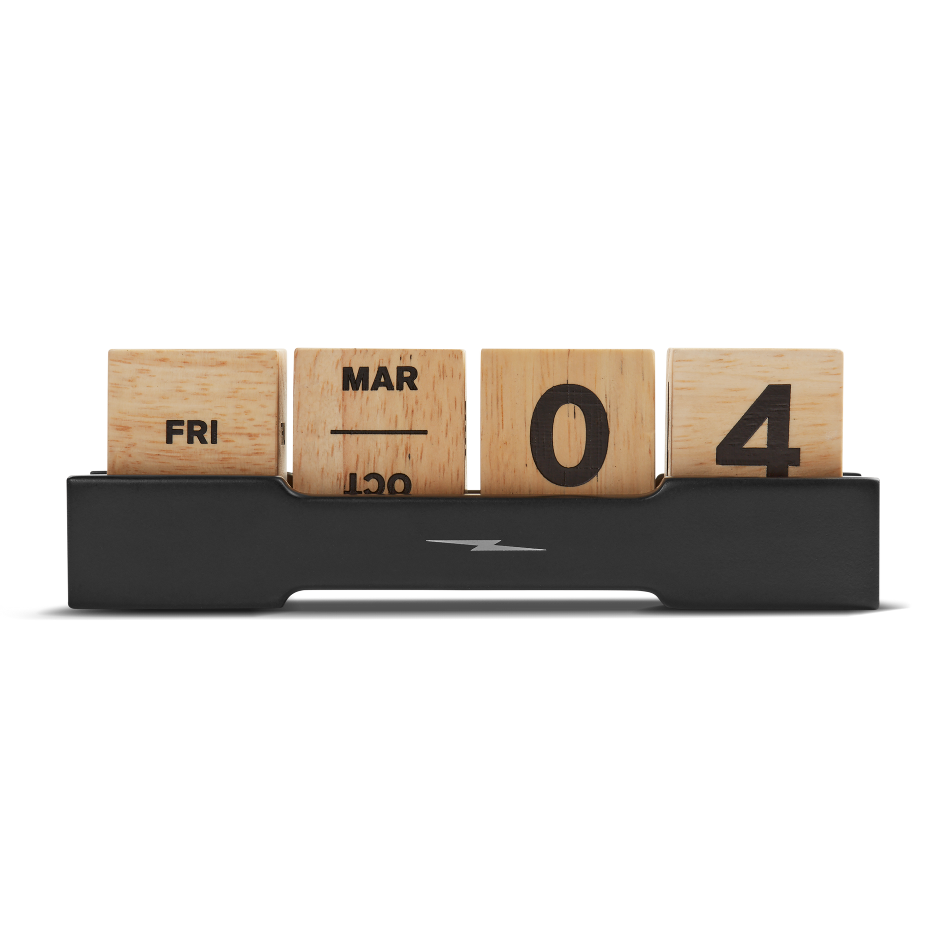 Perpetual Desk Calendar - Natural / Black