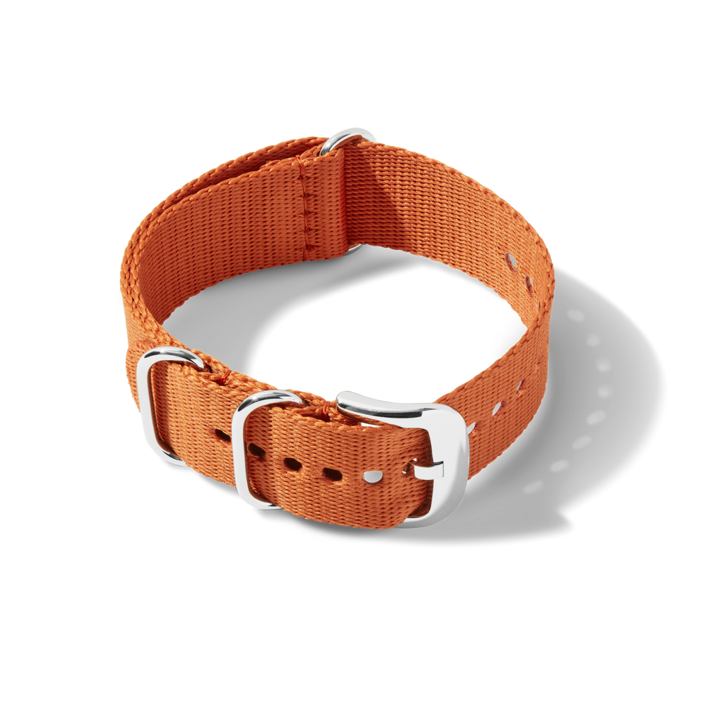 22mm Orange G10 Nylon Watch Strap - Orange