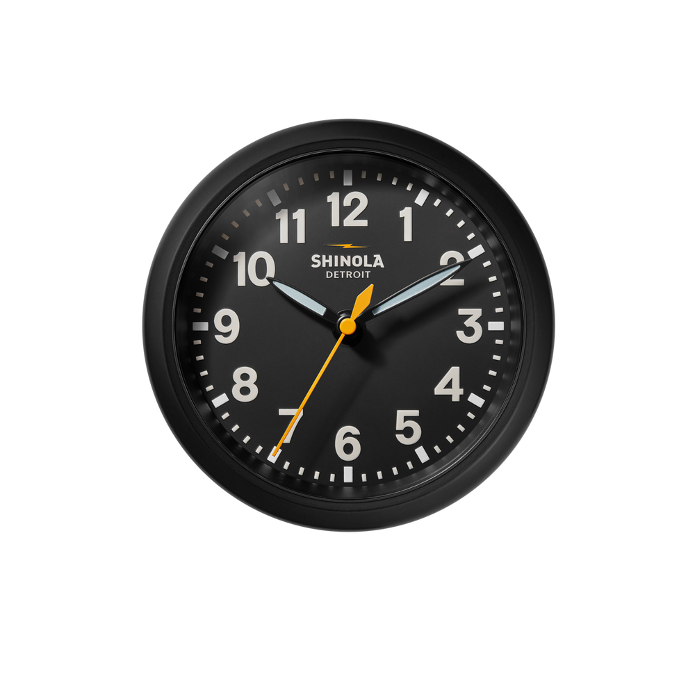 6" Runwell Clock - Black