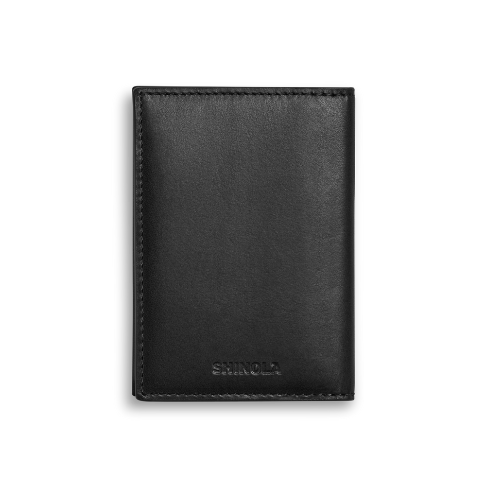 Folded Card Holder Wallet - Black