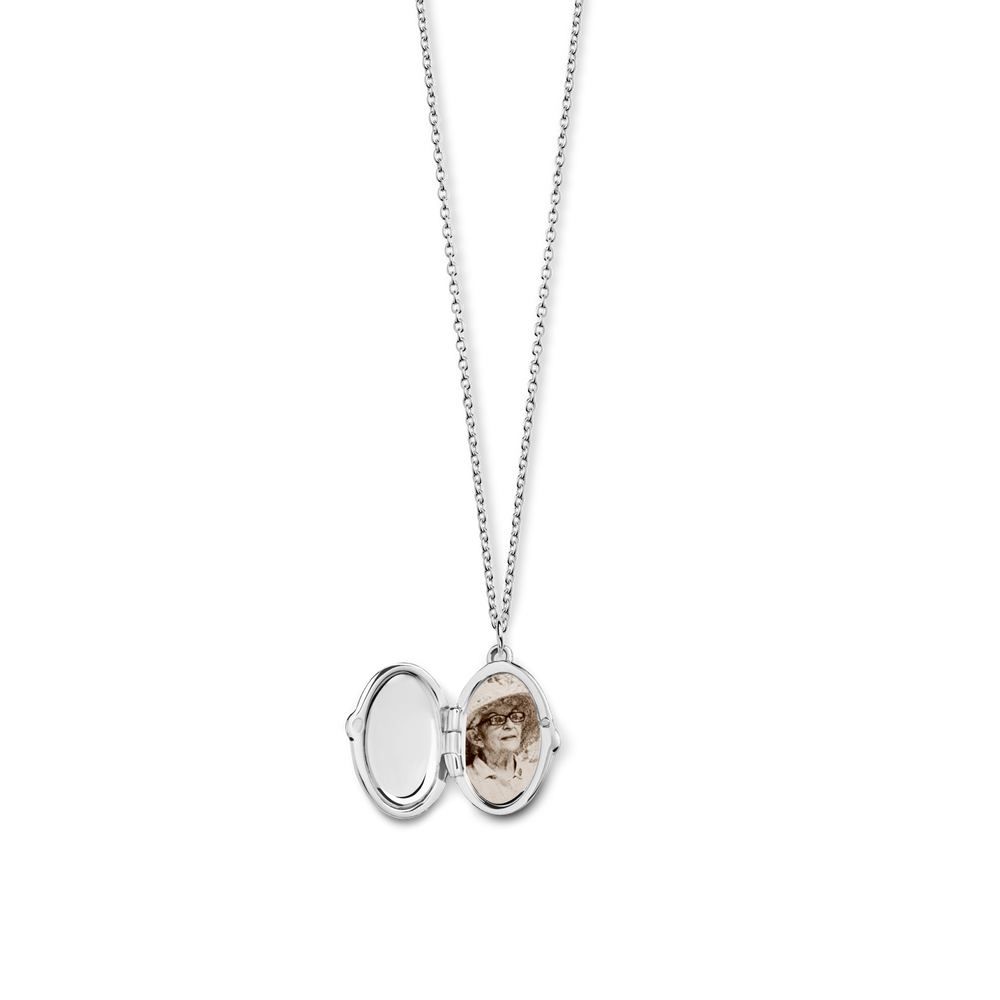 Heirloom Petite Locket Necklace - Sterling Silver