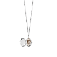 Heirloom Petite Locket Necklace - Sterling Silver