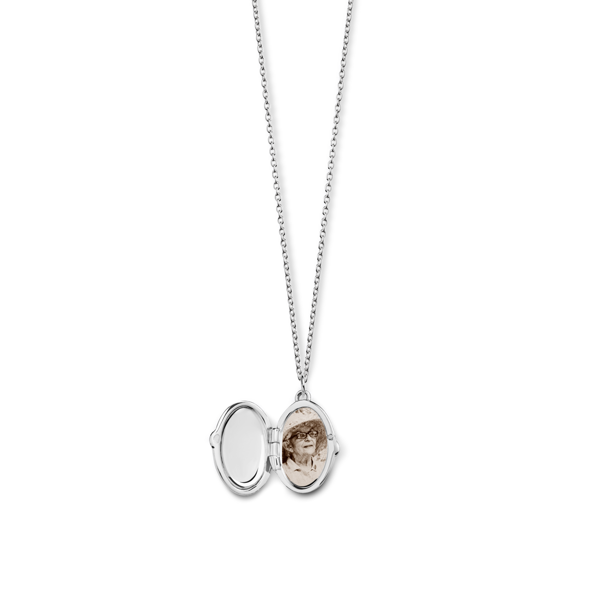 Heirloom Petite Locket Necklace - Sterling Silver