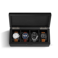 4 Slot Watch Collector's Box - Black